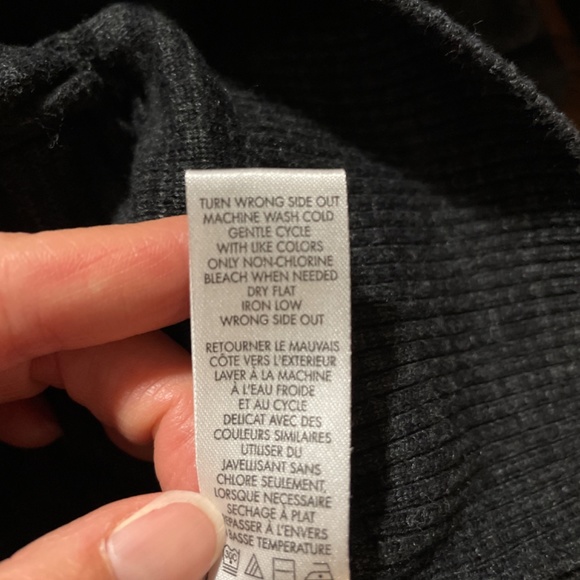 Calvin Klein mock neck full zip knit cardigan sweater size Large - Picture 10 of 11